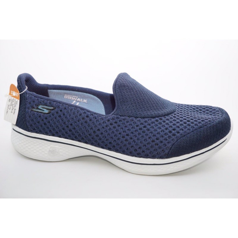 sepatu wanita slipon skechers GO Walk 4 kindle navy white skechers 14145/NVW original