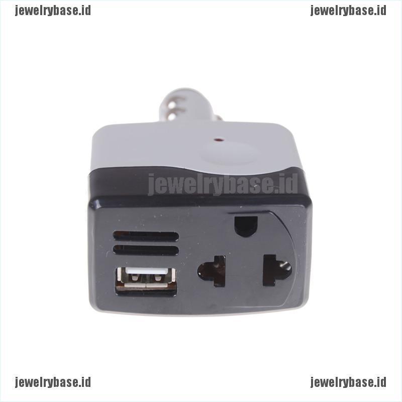 Base - Adapter Converter Inverter Dc 12v / 24v To Ac 220v Untuk Charger Mobil Power