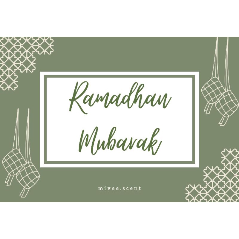 Birthday Card / Kartu Ucapan Ramadhan, ulang tahun, wisuda, anniversary (tidak dijual terpisah)