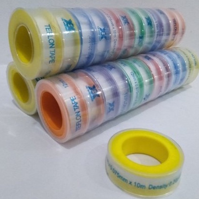 Isolasi Kran Pipa PVC 1/2 Inch 12mm Seal Tape 1/2inch Solasi Ledeng Keran Air Lakban Lasban Roll Panjang 10 M