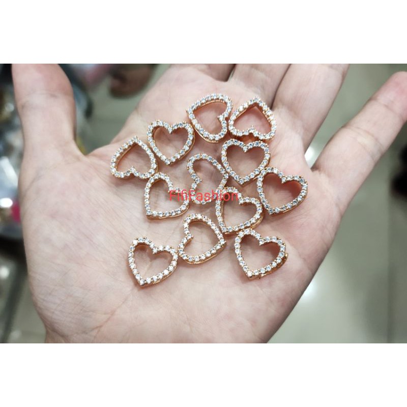 Fifi Fashion Liontin Charm pandora Model Perhiasan Lapis U/gelang Tali Kulit 12#