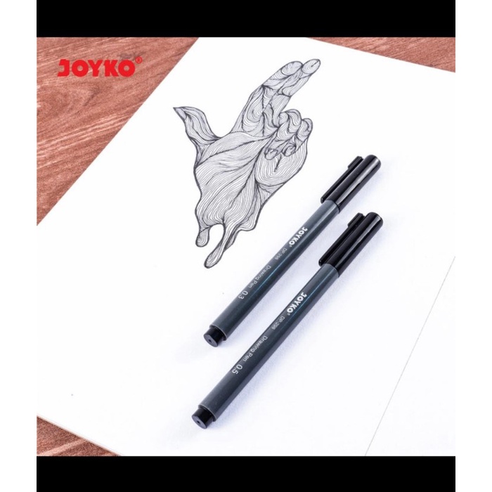 

Pendrawing- Drawing Pen/Pena Menggambar Set 6 Pcs Joyko -Drawing-Pen.