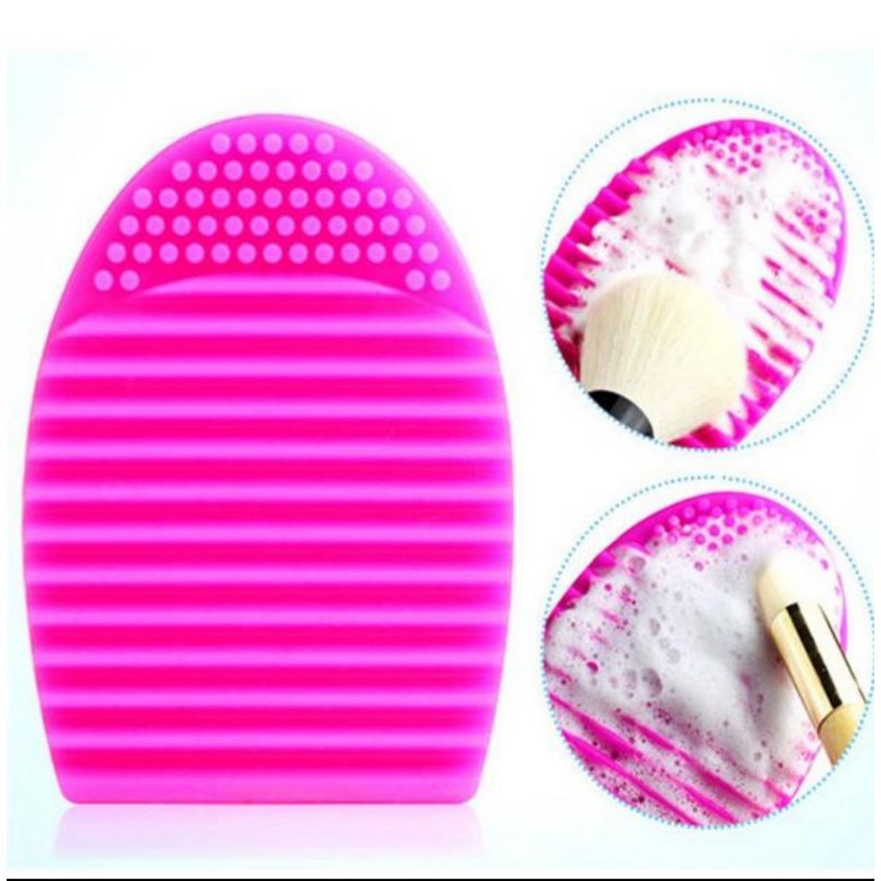 Pembersih Kuas Egg Brush - Alat Pencuci Kuas - Cleaning cotton