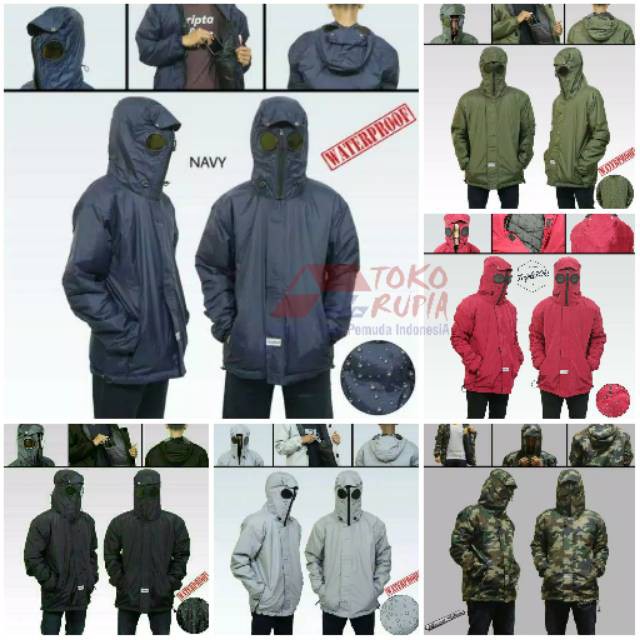 TERBARU | Jaket Gogle Taslan Waterproof
