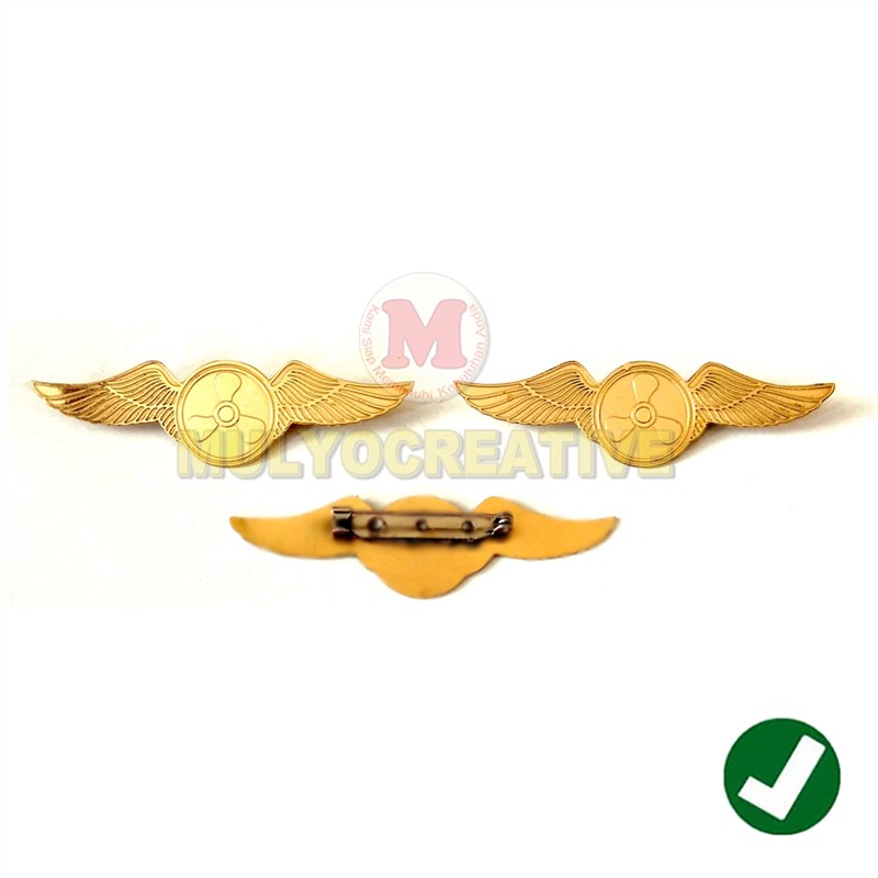Lencana Atribut Sekolah Pelayaran - Wing Logo Baling-Baling Pelayaran