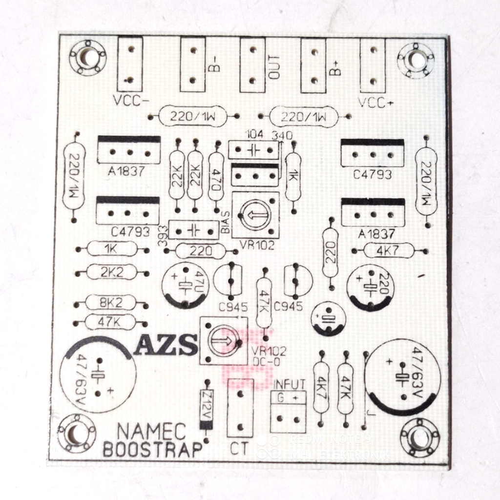 Jual PCB NAMEC BOOSTRAP Driver Power Namec Bostrap Fiber FR4 | Shopee