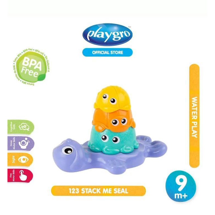 Playgro 123 Stack Me Seal 128778