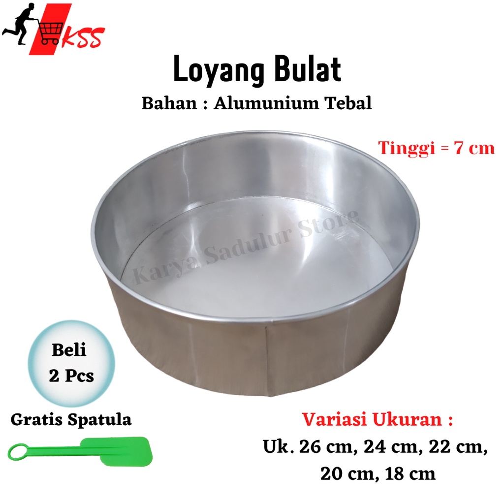 Loyang Bulat Ukuran 26 cm, Loyang Bulat Ukuran 24 cm, Loyang Bulat Ukuran 22 cm, Loyang Bulat Ukuran