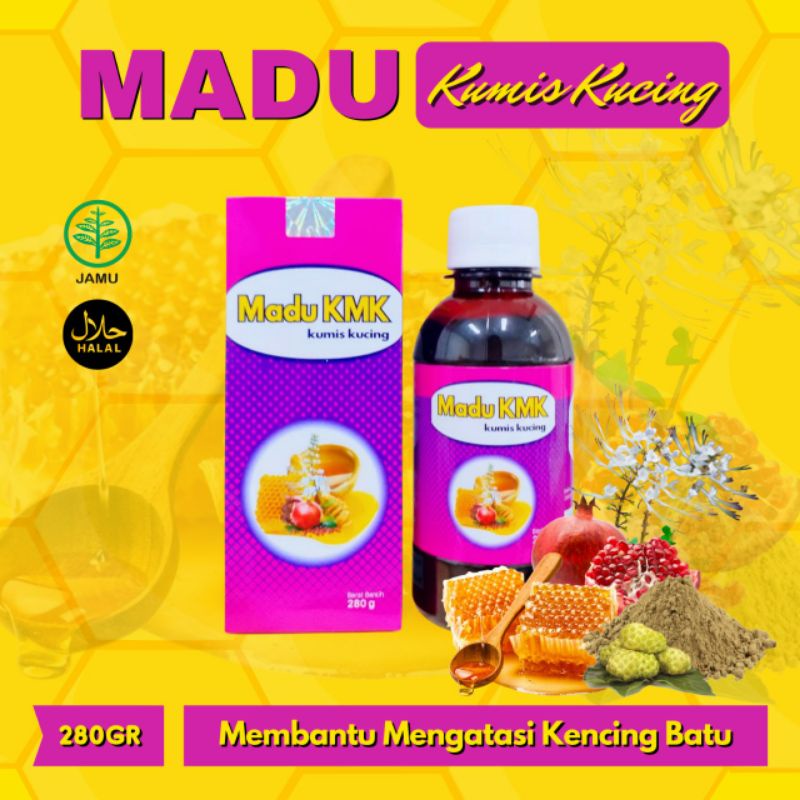 Madu KMK Kumis Kucing Original Obat Herbal Terbaik Pengobatan Saluran Kencing Batu Gagal Ginjal