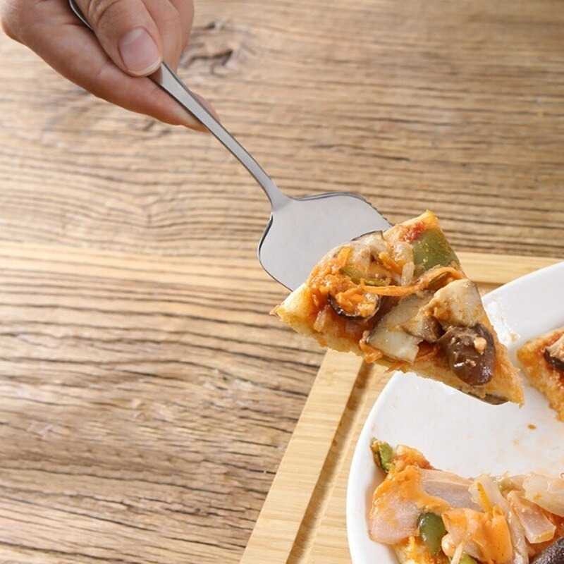 Pisau Pemotong Kue Sendok Stainless Steel Pizza Shovel Cutter