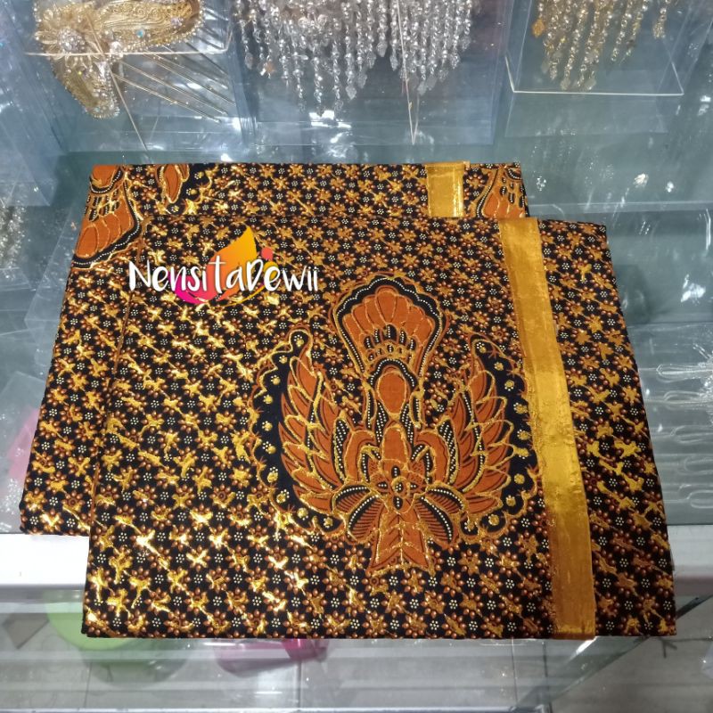 Jarik set Blangkon Dasar Coklat (Jarik Isi 2)