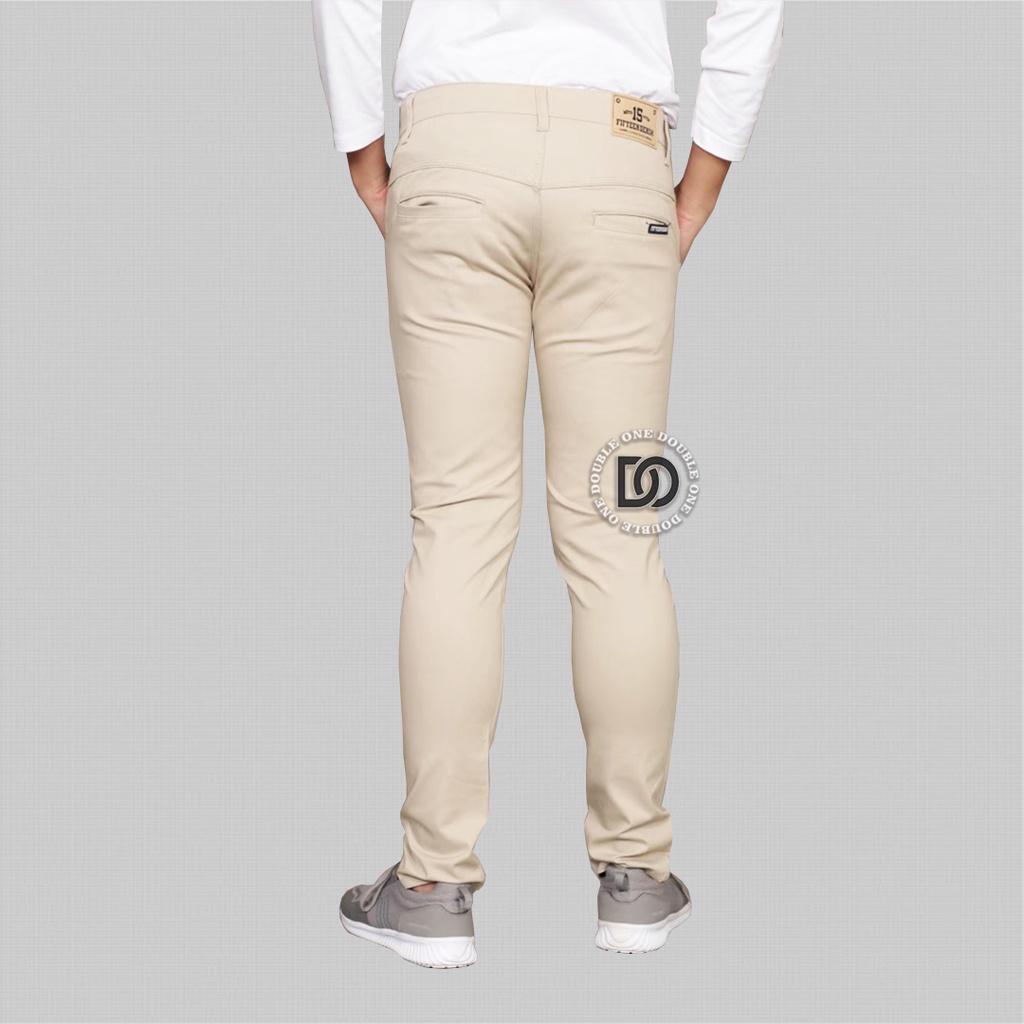 Celana Chino Pria Panjang Slim Fit Original FIFTEEN DENIM