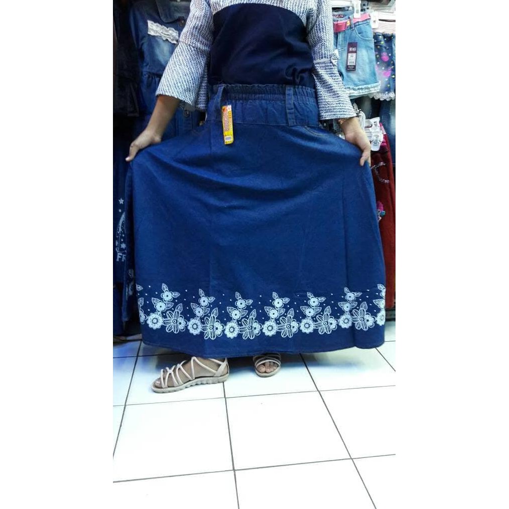 Rok Payung/Rok Levis Panjang/Rok Dewasa/Rok Motif/New Model Y2315