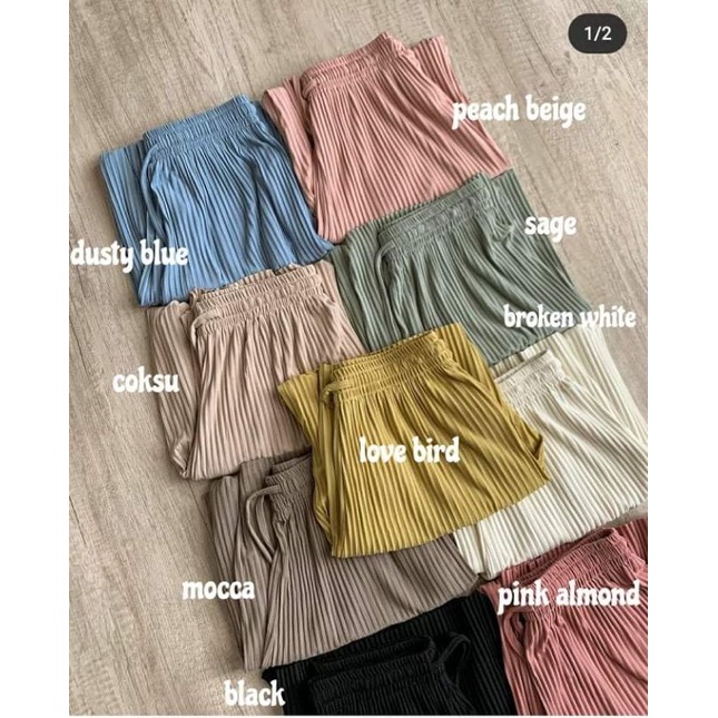 eazy plisket pants by gonegani