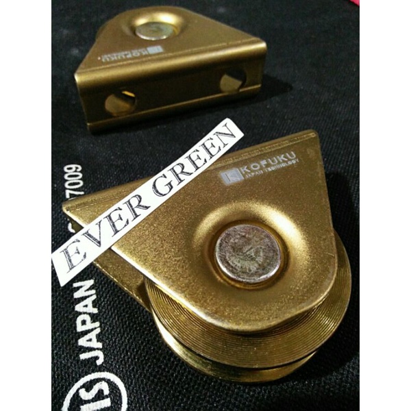 Roda Pagar 7 Cm Harga Satuan - Model V / Model Rell Besi Siku - Assy With Double Bearing High Quality - Roda Besi Baja Untuk Pager Gerbang