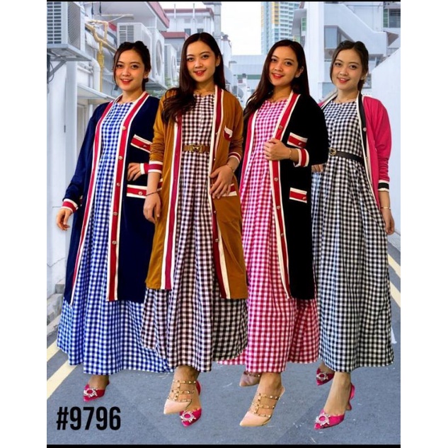 gamis rompi panjang