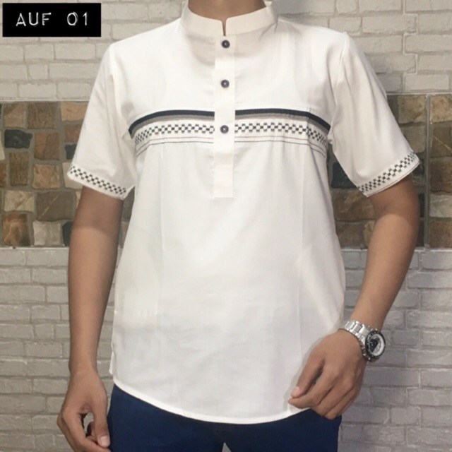Baju koko lengan pendek l katun l AUF Shopee Indonesia Baju koko lengan pendek l katun l AUF Shopee Indonesia