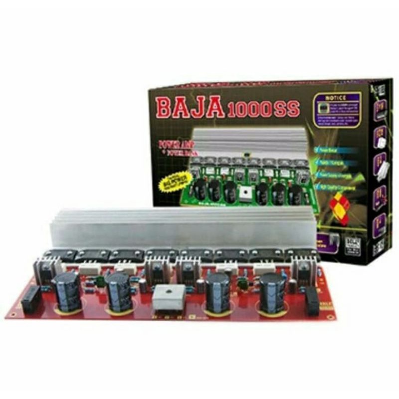 Kit Power Amplifier Stereo 1000W Sanken Baja S1000 BELL BGR