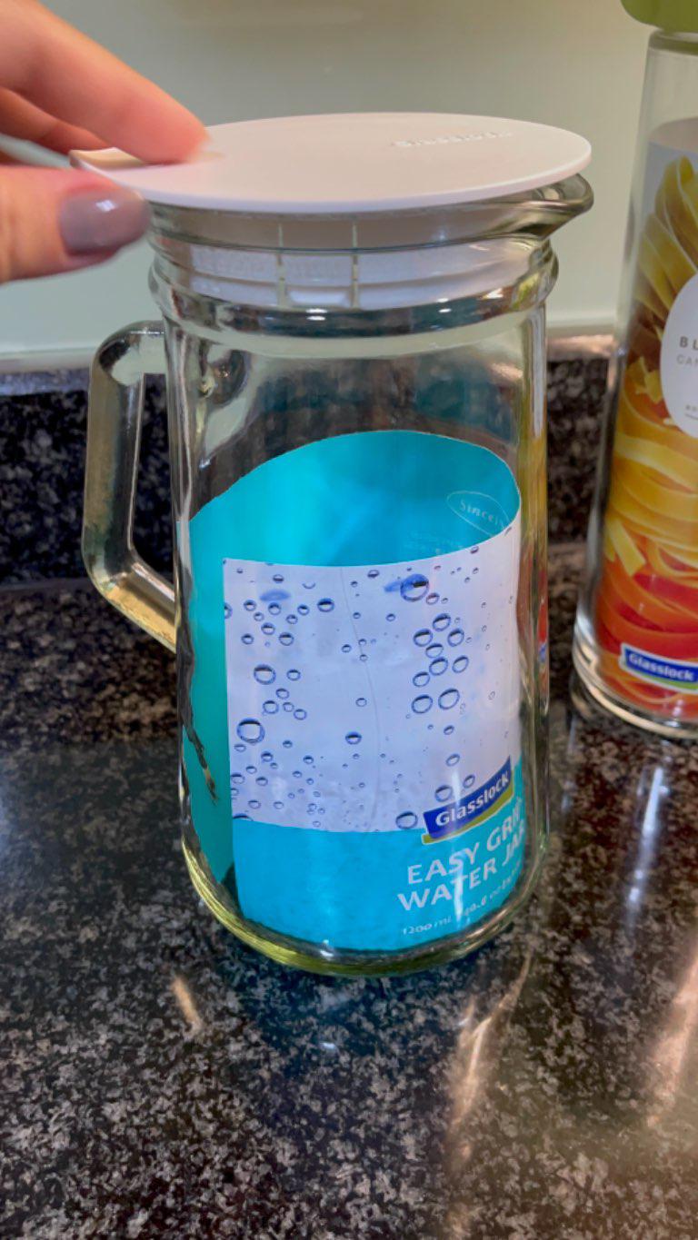 Teko Minum 1.2 Ltr Glasslock Pitcher Teko Kaca - Putih