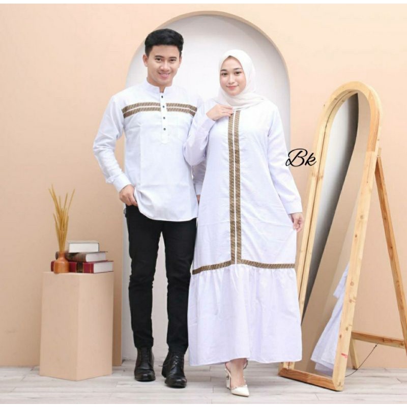 Baju Couple Muslim pasangan/Couple muslim kekinian/1 set couple pasangan
