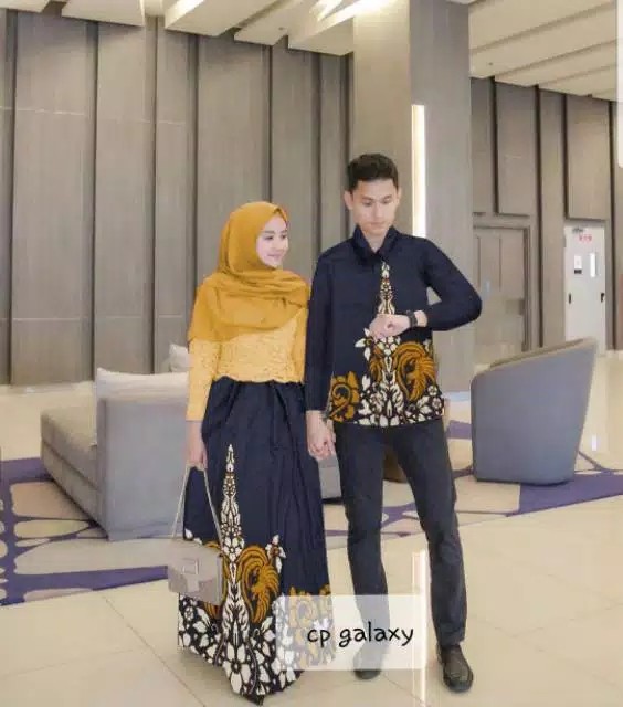 Cp Zakinah Batik Couple Zakinah Couple Gamis Kebaya Brukat Batik