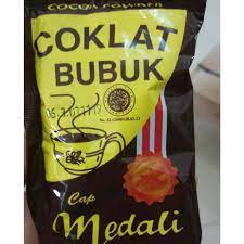 

coklat bubuk cap medali 25g/minuman cokelat/pewarna alami makanan/halal/tambahan kue