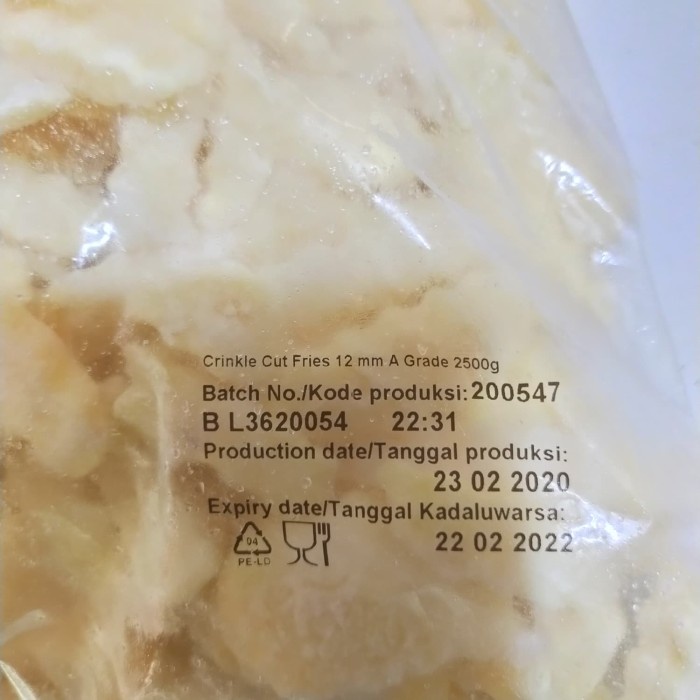

INSTANT-CAMILAN- KENTANG CRINCLE CUT 2.5KG MADE IN BELGIUM -CAMILAN-INSTANT.