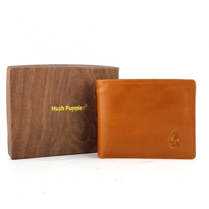 Dompet polos Kulit Pria wanita Import Hush Puppies (garansi kulit asli)