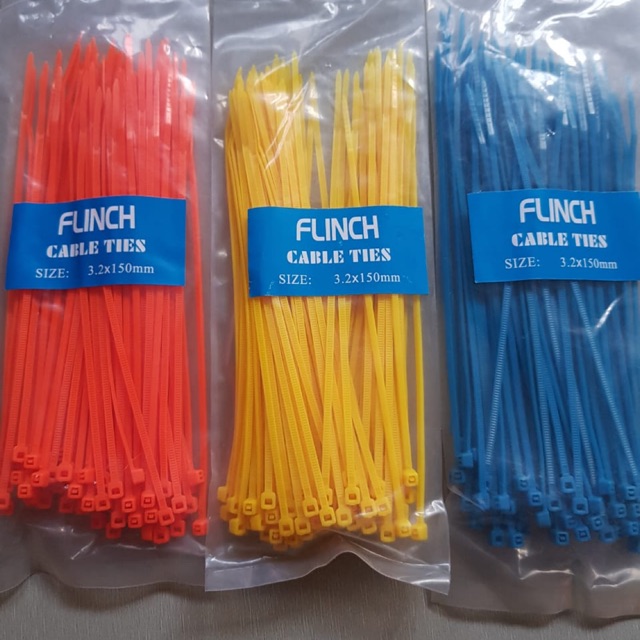 (INDO 168)Kabel ties 15cm isi 100pc warna warni