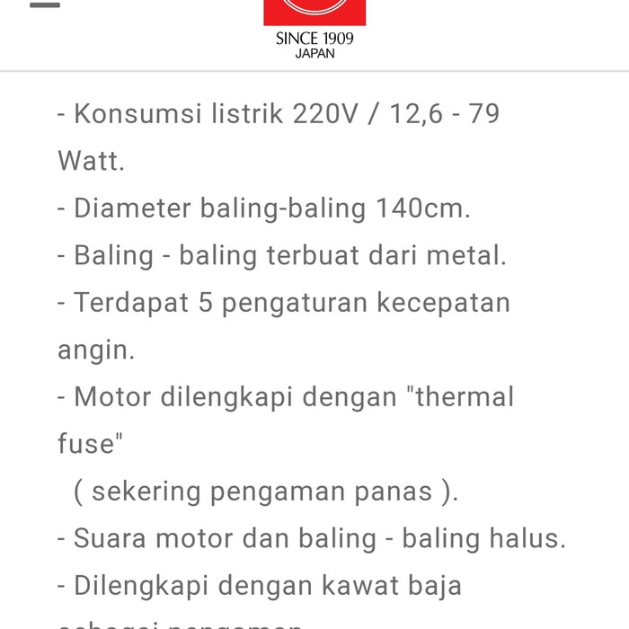 Kipas Angin Ceiling Fan 140cm KDK WZ 56 P