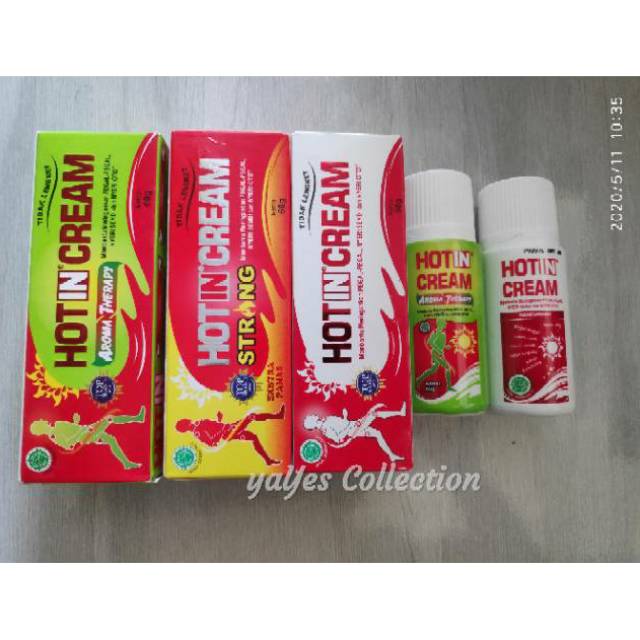 Hotin cream 60ml hot in DCL Strong Ori aroma terapi balsem obat nyeri pegal masuk angin tube botol