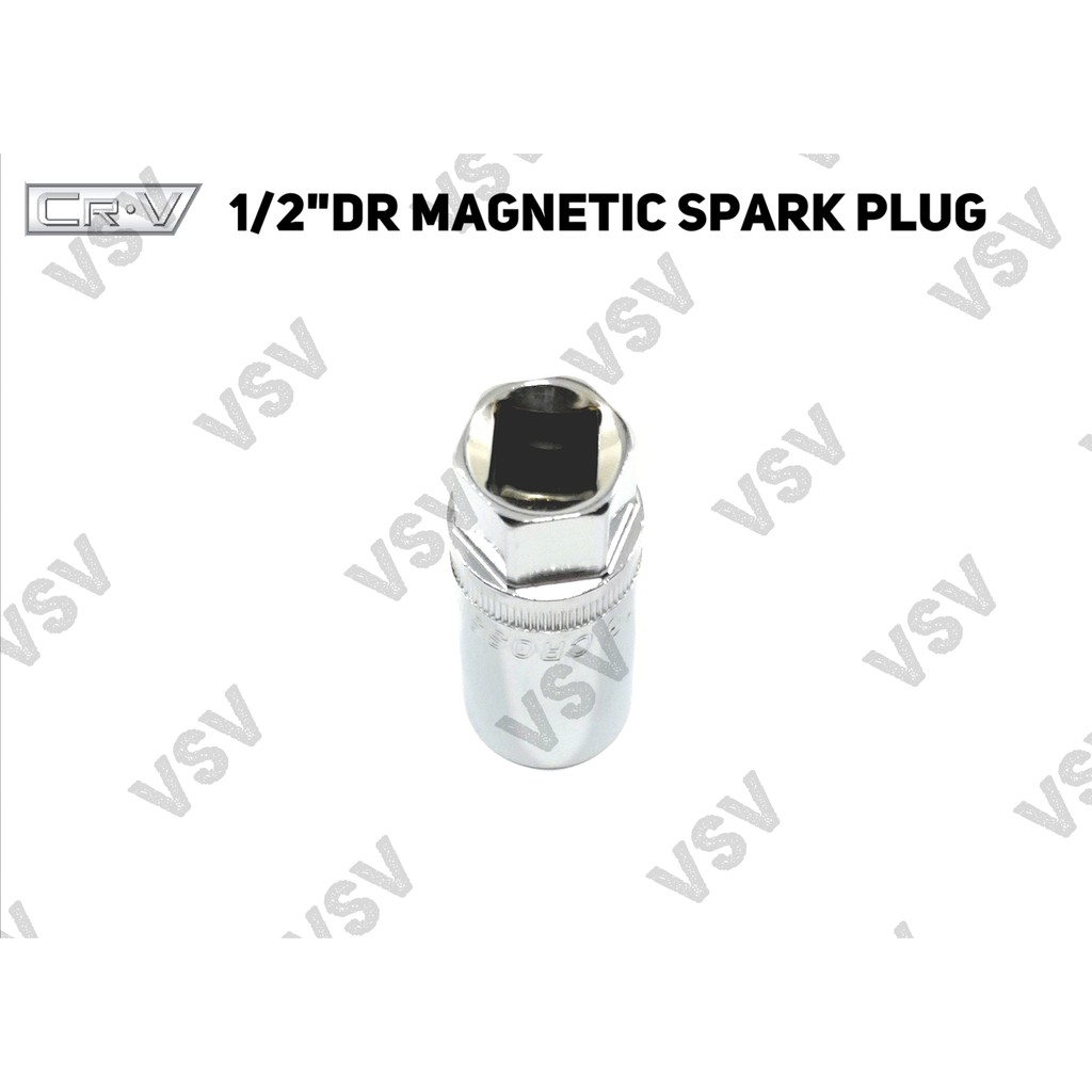 Gestar 1/2&quot;Dr Magnetic Spark Plug 18mm Kunci Busi Magnet Kunci Shock busi