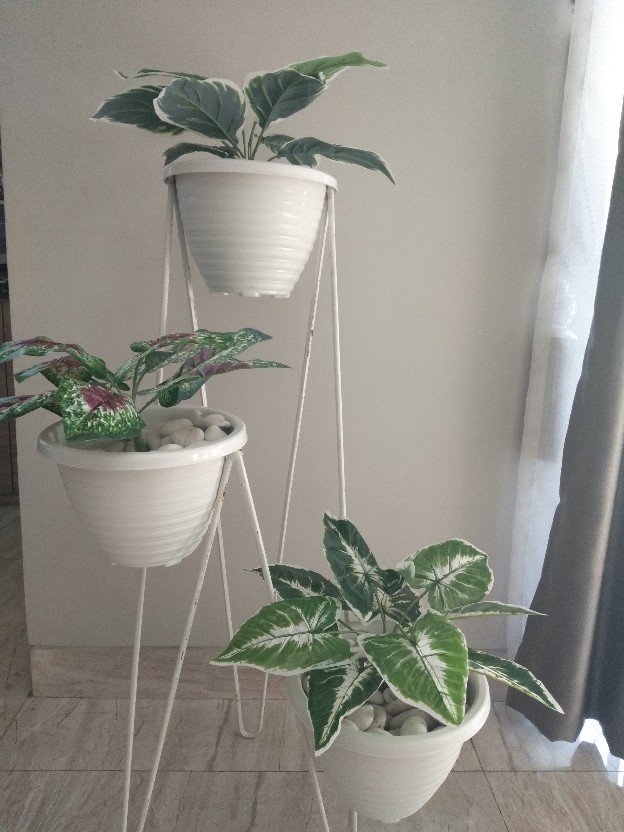 Buket Mini Daun Monstera Grup Artificial New