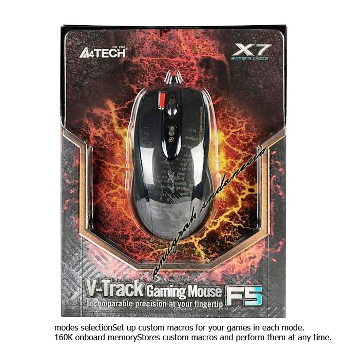 gaming Mouse a4tech X7 F5 V-Track Macro Onboard-Memory Original  A4-TECH