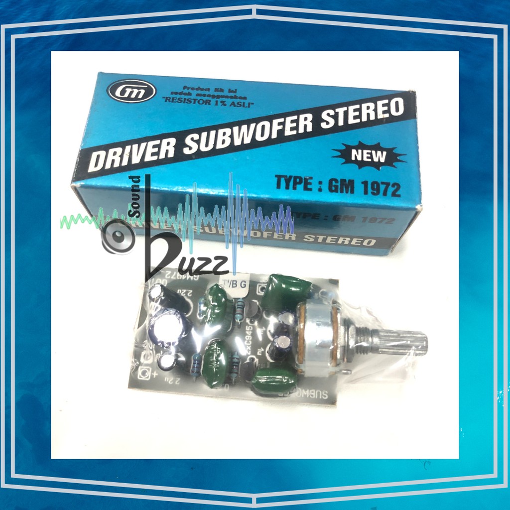 GM Gemus Driver Subwoofer Stereo Type GM 1972