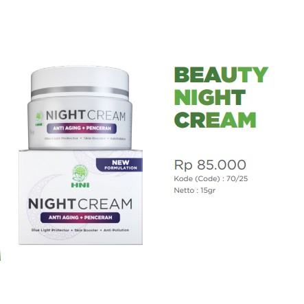 BEAUTY NIGHT CREAM HNI HPAI
