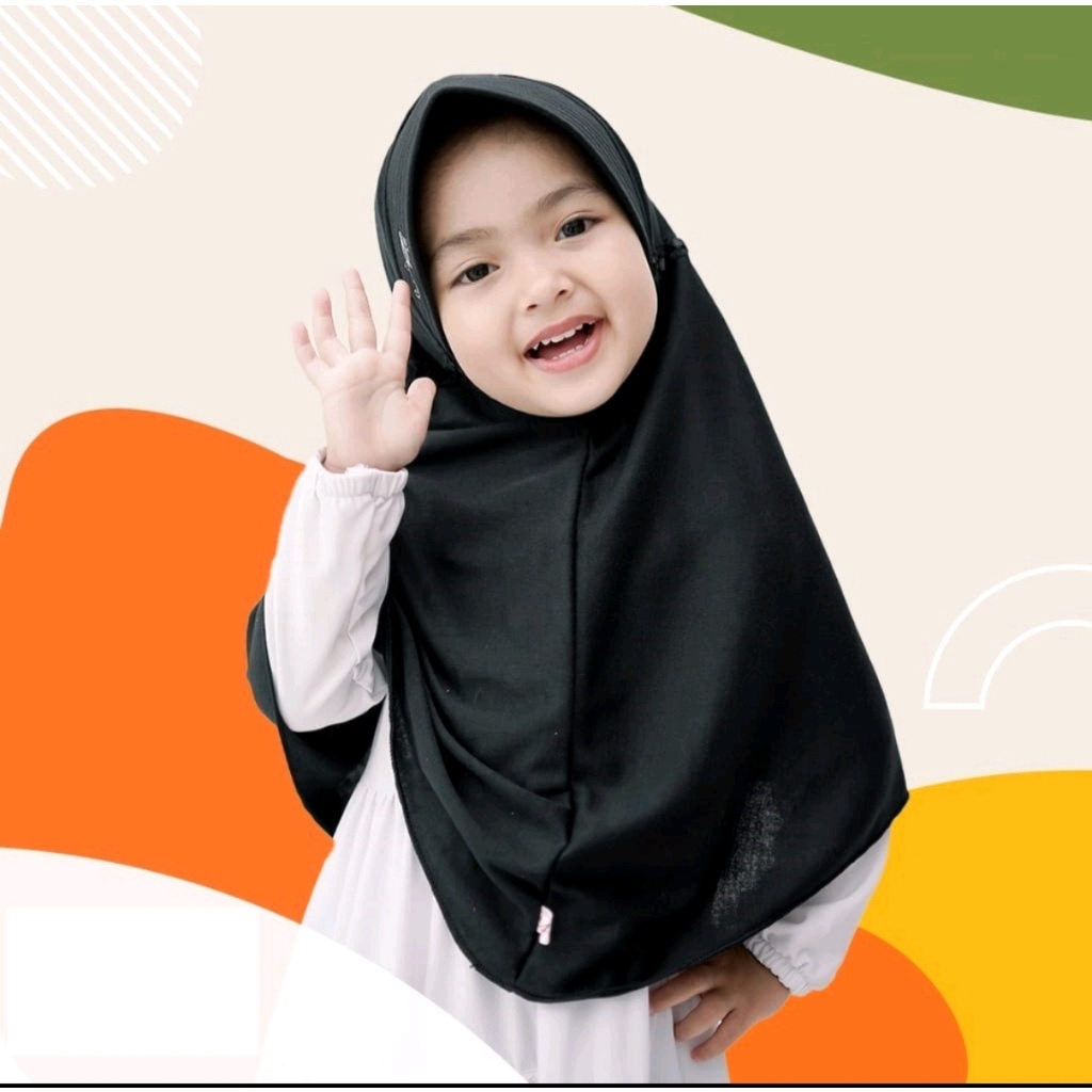 hijab anak sekolah TK/SD kelas 1 / hijab anak perempuan 3-7 tahun