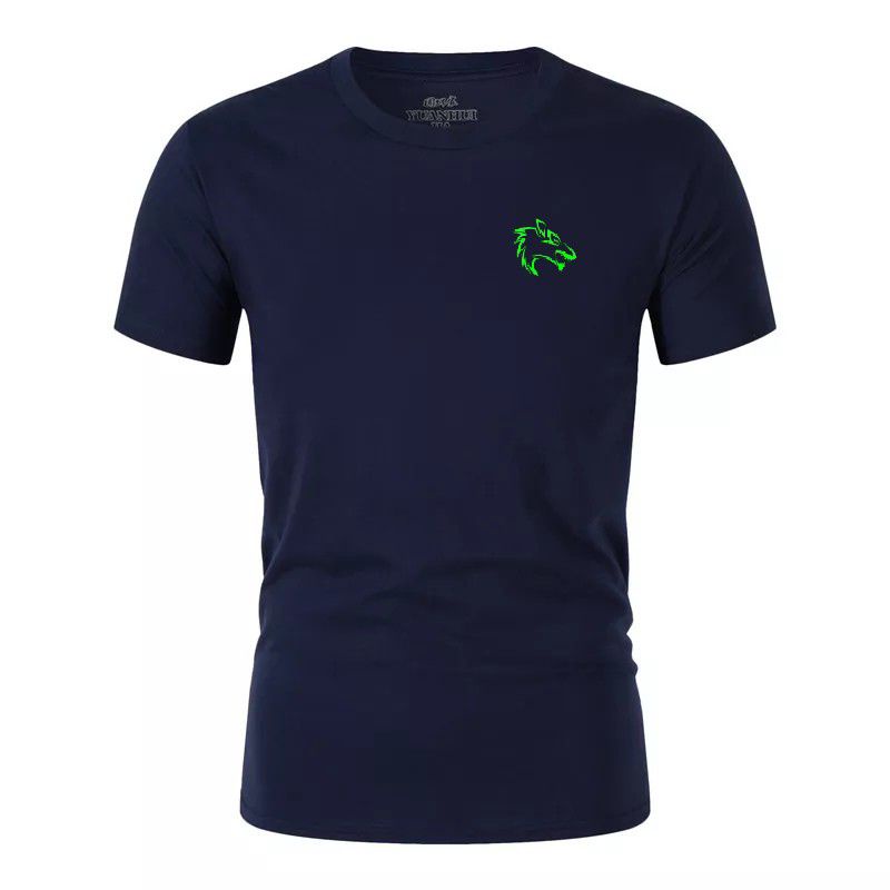 Hokyshop92 Kaos Pria Glow In The Dark Wolf Oblong Lengan Pendek Baju Distro Lelaki Dewasa Cod