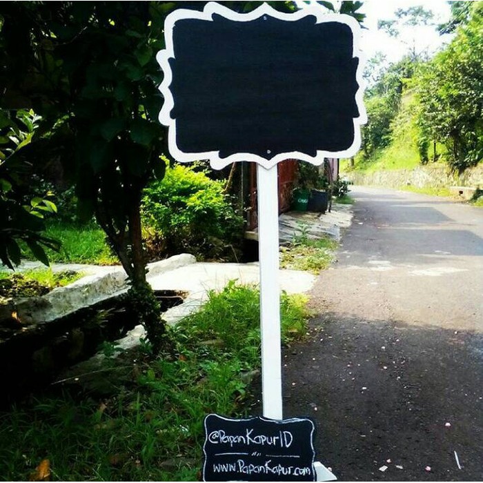 

termurah Papan Tulis Kapur Single Sign Chalkboard