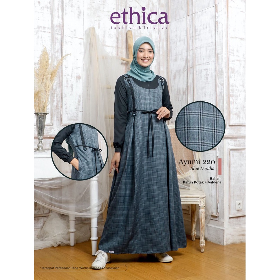GAMIS TERBARU 2021 ETHICA AYUMI 220 BLUE DEPTHS