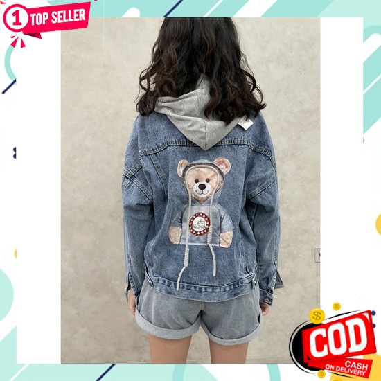 Promo 10.10[Lr 030]Jaket Jeans Crop Girls Republic Wanita Jaket Cewek Kekinian Terbaru Jaket Jins Am