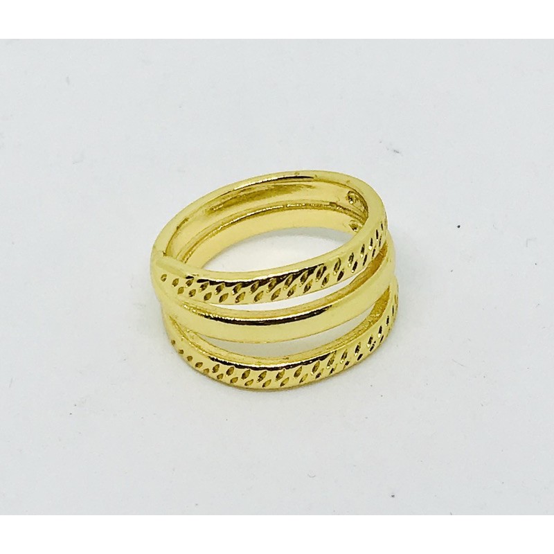 cincin wanita //cincin spiral//cincin lapis emas //perhiasan//cincin