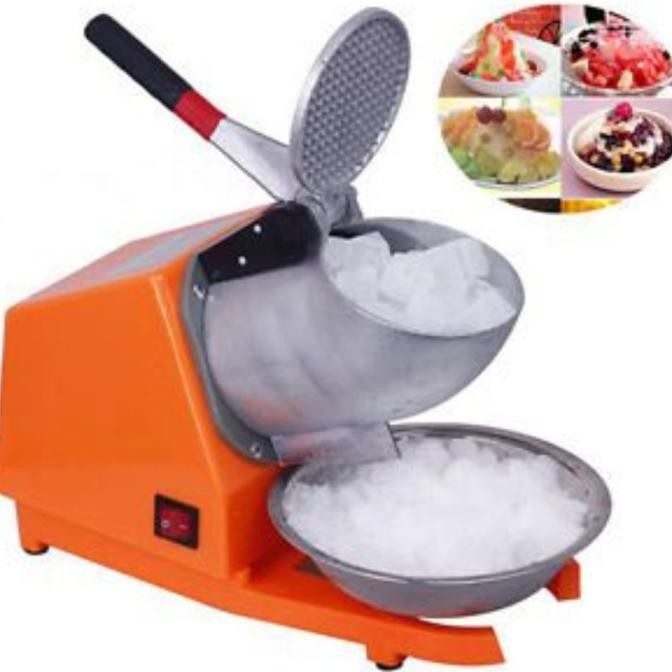 ✅Baru Mesin Alat Serut Es Batu Listrik 2 Mata Pisau Ice Crusher Double Blade