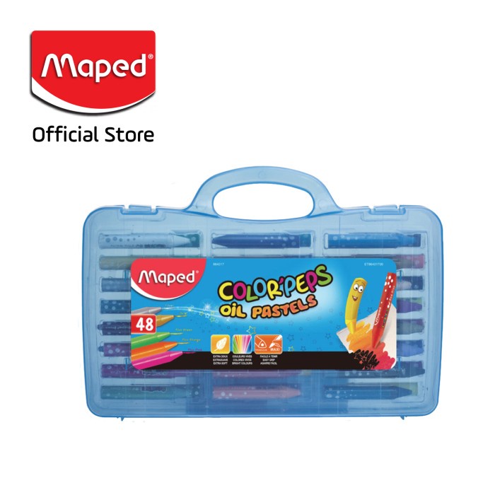 

Pastel Maped Oil Pastel 48 Warna Kemasan Plastic Box