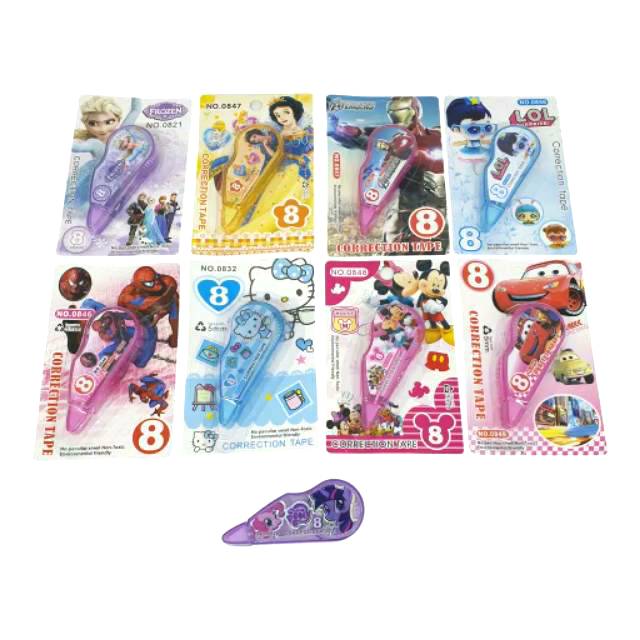 

Tipex Roll/Tipex Kertas/Correction Tape Karakter Lucu 8 meter