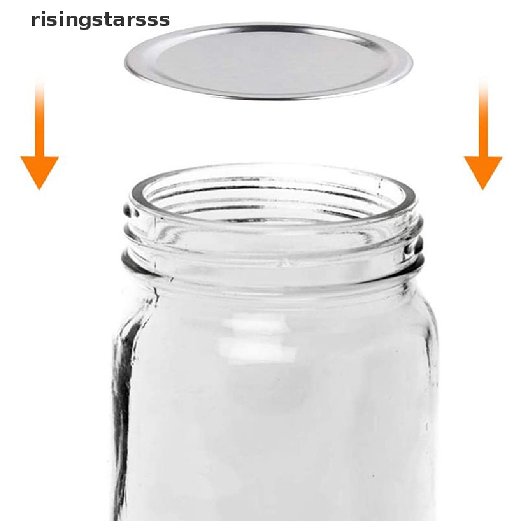 Rsid Span-new Canning Lid Regular Mouth Mason Jar Lid And Bands Tutup Stainless Steel Mulut Lebar Jelly