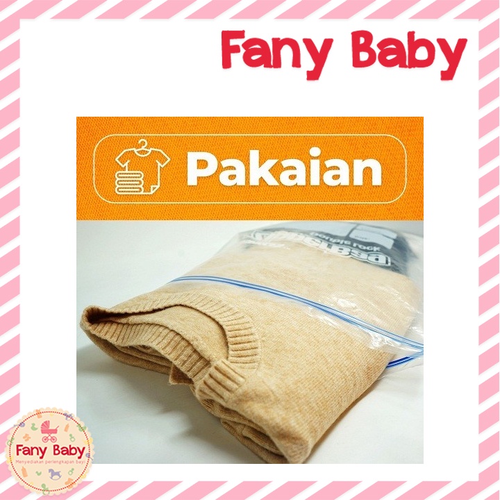 BAGUS ZIPPER BAG EAZY 27CM X 28CM ISI 15'S
