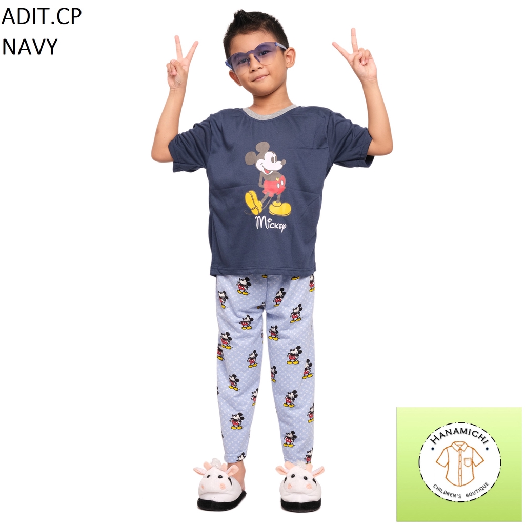 Hanamichi ADIT.CP Baju Tidur Anak Lengan Pendek