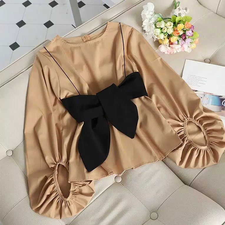 Mori Blouse Atasan Blus Balon Fashion Muslim Terlaris