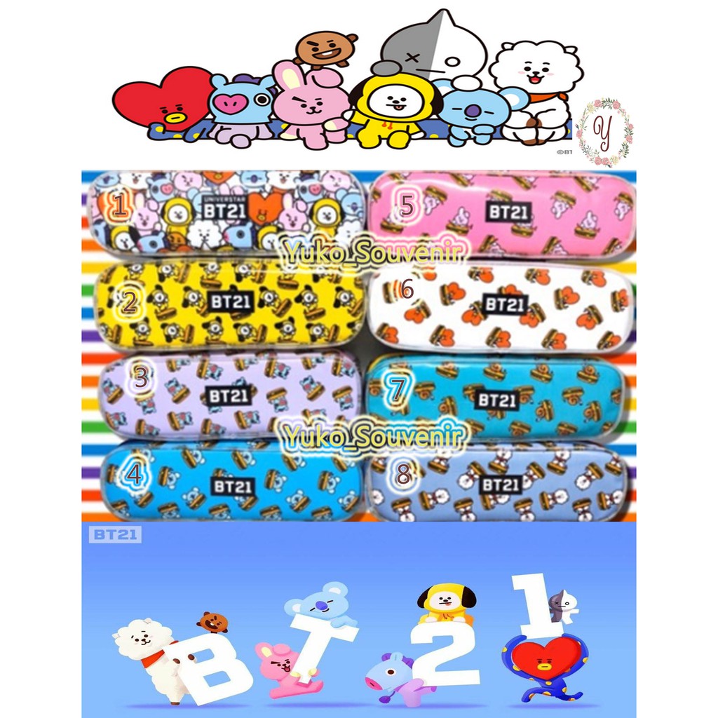 

Tempat pensil Mika BT21 Kotak Pensil BT21 Bahan Mika Tebal